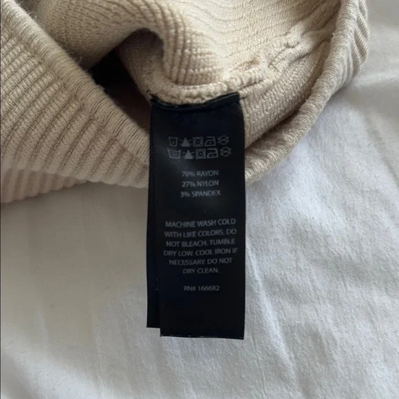 House of Harlow 1960 Cream Ribbed Tank Top - Picture 6 of 6